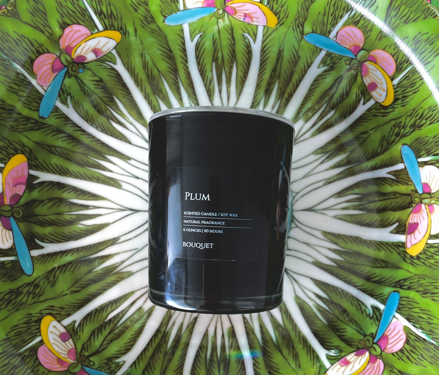 Natural Scented Candle - Plum